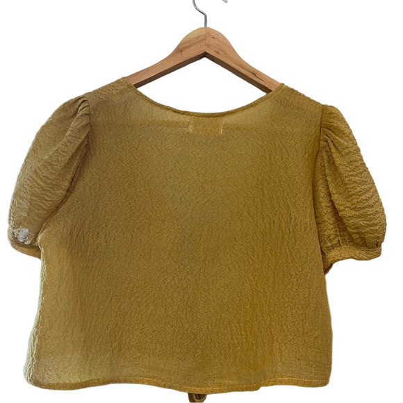 Maison Cleo made in France gold silk Annie blouse INCREDIBLY RARE - Picture 7 of 12